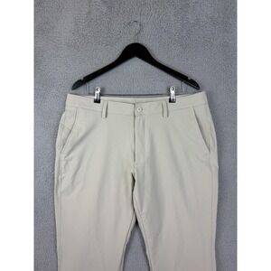 Under Armour Pants Mens 38x30 Beige Microfiber Stretch Chino Golf Casual Mens